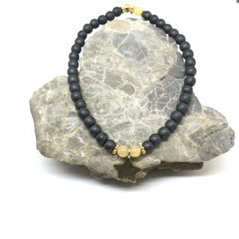 Hämatit & Citrin ARMBAND MIT Gold Stern