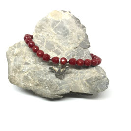 Korallen Armband mit Krone