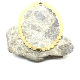 Citrin ARMBAND MIT Gold Herz