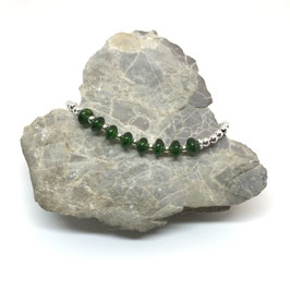 Silber Armband mit Chromdiopsid