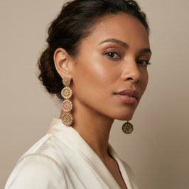 Boho Ohrstecker Mary Gold-Nut-lachs-taupe