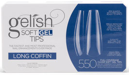 Soft Gel Tips 550 - Long Coffin