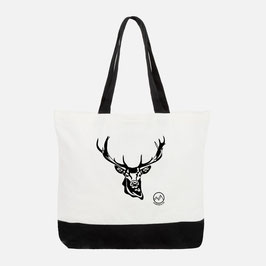 Grosse Baumwoll-Tragetasche mit Wildmotiv