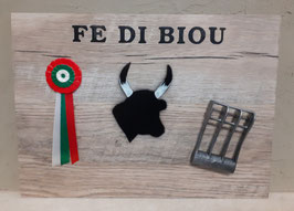 CADRE MURAL FE DI BIOU DEVISE ET CROCHET