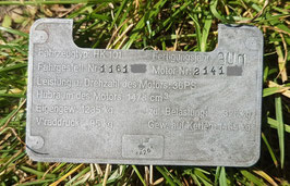 HK T34/2 Typschild - Beschriftung