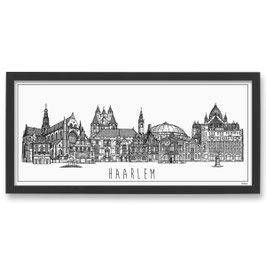 Poster Skyline Haarlem