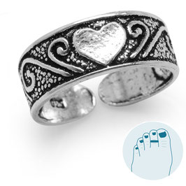 Zilveren Teenring My Love