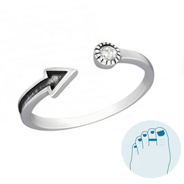 Silver Toe Ring Gea