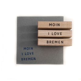 Set Text-Stempel Hamburg, Sylt oder Bremen