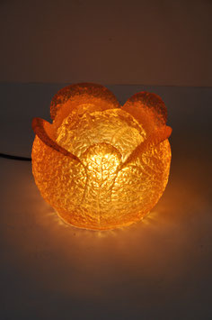 Lampe de table vintage insolite en résine design chou