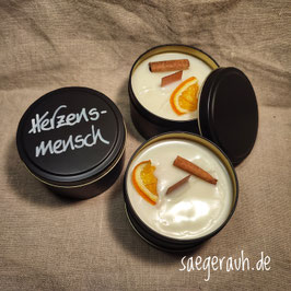 Kerze in der Dose mit *Wunschbeschriftung*