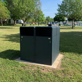 CORBEILLE TRI SELECTIF CARRÉE - 2 à 4 Flux