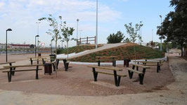 TABLE PIQUE NIQUE ACIER CORTEN & BOIS