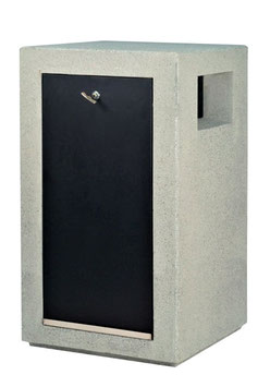 CORBEILLE CUBIC BETON 65L