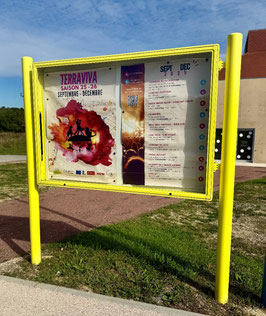 PANNEAU VITRINE "Carrefour"