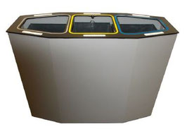 CORBEILLE ACIER TRI SELECTIF SOLÉA