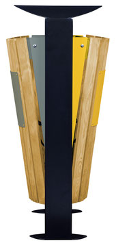 CORBEILLE ARKEA BOIS  2 x 60L TRI SELECTIF