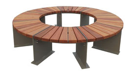 Banquette Acier & Bois Circulaire EMPORIA