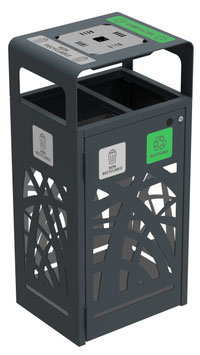 CORBEILLE TRI SELECTIF CYBEL 2X60L