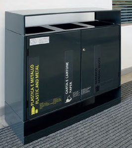 CORBEILLE ACIER TRI SELECTIF GINA