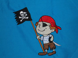 Stickdatei Piratenbueb mit Fahne
