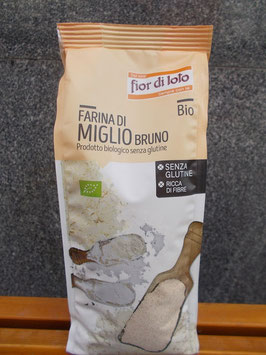 Farina di miglio bruno bio Fior di Loto senza glutine