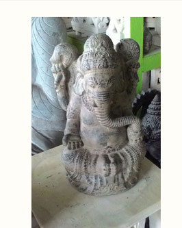 Statua Ganesh in pietra invecchiata