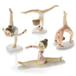 Statuine ginnaste 4 tipi diversi