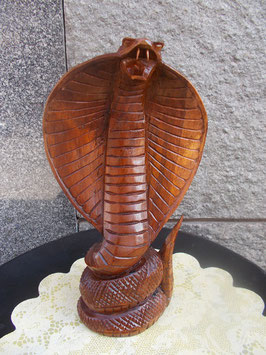Cobra in legno naturale