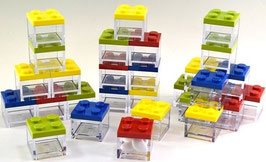 Mattoncino portaconfetti Lego colori misti