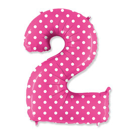 Palloncino pois fucsia due