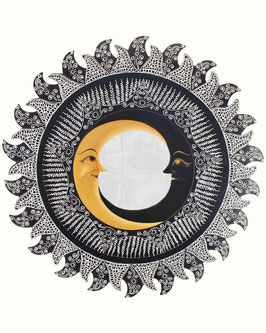 Specchio scuro sole con due lune diametro 60cm