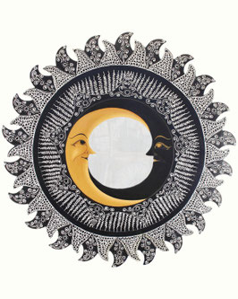 Specchio scuro sole con due lune diametro 60cm