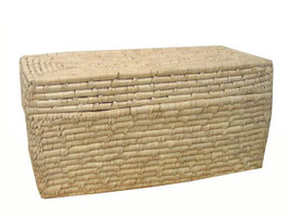 Baule in paglia con coperchio