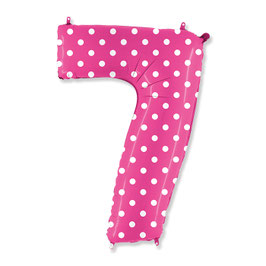 Palloncino pois fucsia sette