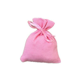 Sacchetto in velluto rosa