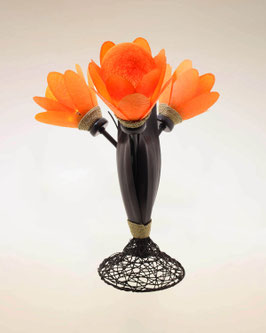 Lampada tre fiori in cocco