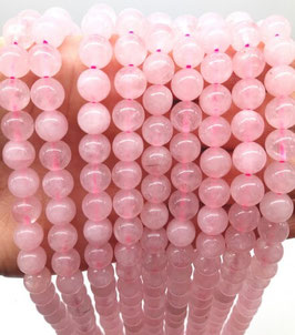 Perle di quarzo rosa