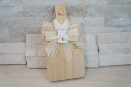 Tagliere decorato con gessetto sposi