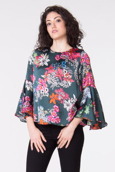 Camicia manica lunga verde