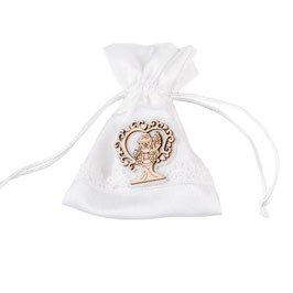 Sacchetto macramè con calice comunione