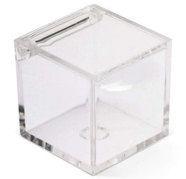 Scatolina plexiglass con coperchio 5x5 cm