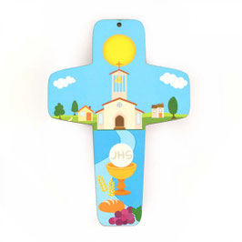 Croce con calice e chiesa