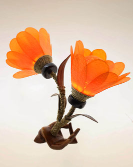 Lampada mano Om e 2 fiori