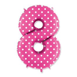 Palloncino pois fucsia otto
