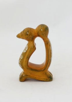 Statua bacio arancio