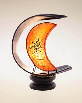 Lampada foglia di cocco con luna