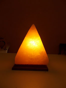 Lampada di sale rosa piramide liscia h.20cm