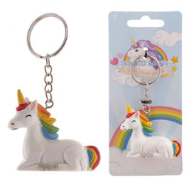 Portachiavi unicorno arcobaleno