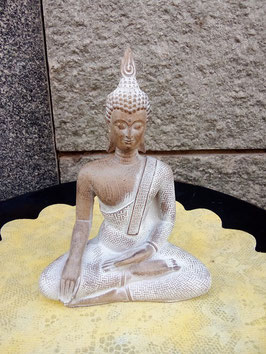 Statua Buddha in resina altezza 15 cm